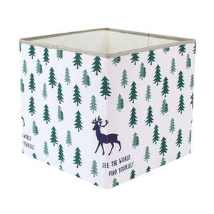 Collapsible Fabric Storage Basket with Handles Toys Clothes Organizer